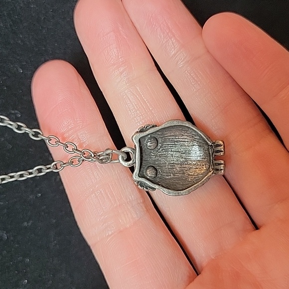 Owl Pendant Necklace in Silver Tone - Picture 4 of 6